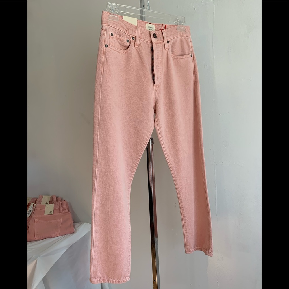 A O. LA High Rise Girlfriend Slim Jeans